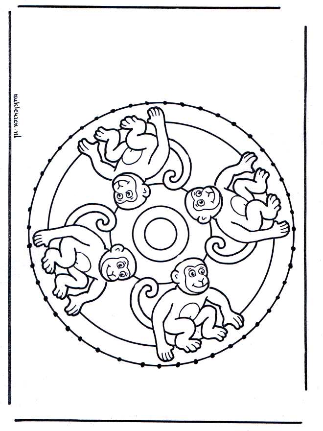 Cartão de recortar mandala  54 - Mandala