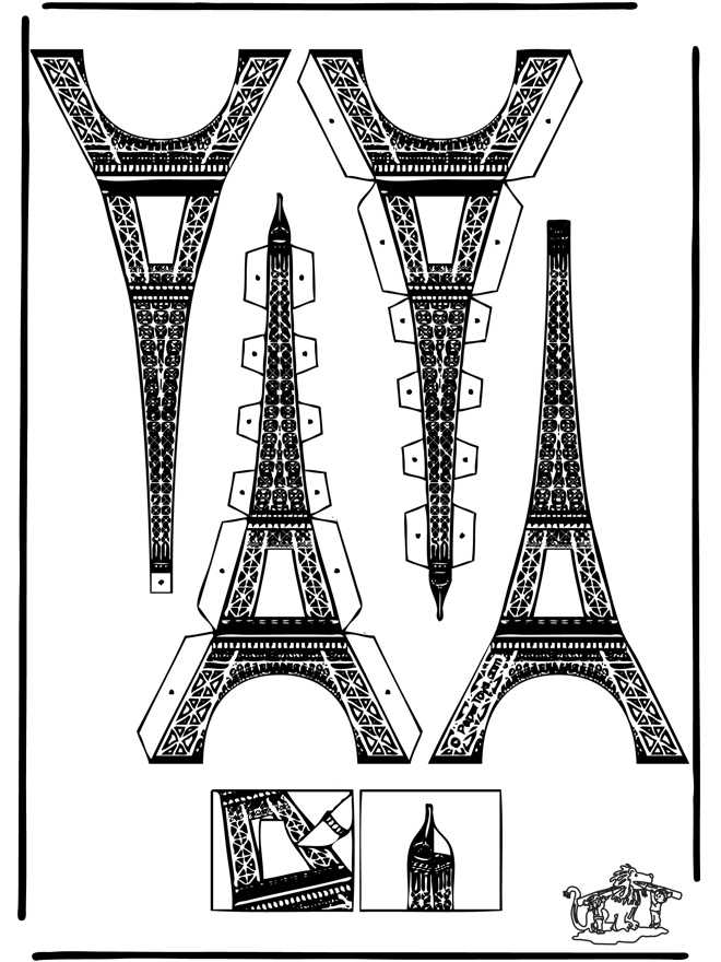 Cartaz da Torre Eiffel - Corta