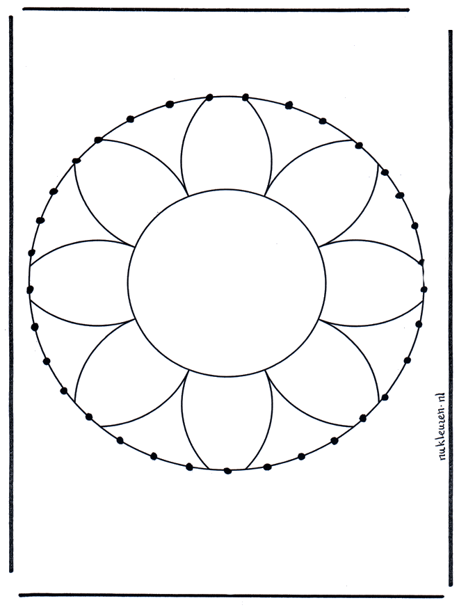 Cartões de recortar mandala 1 - Mandala