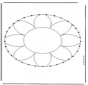 Cartões de recortar mandala 1