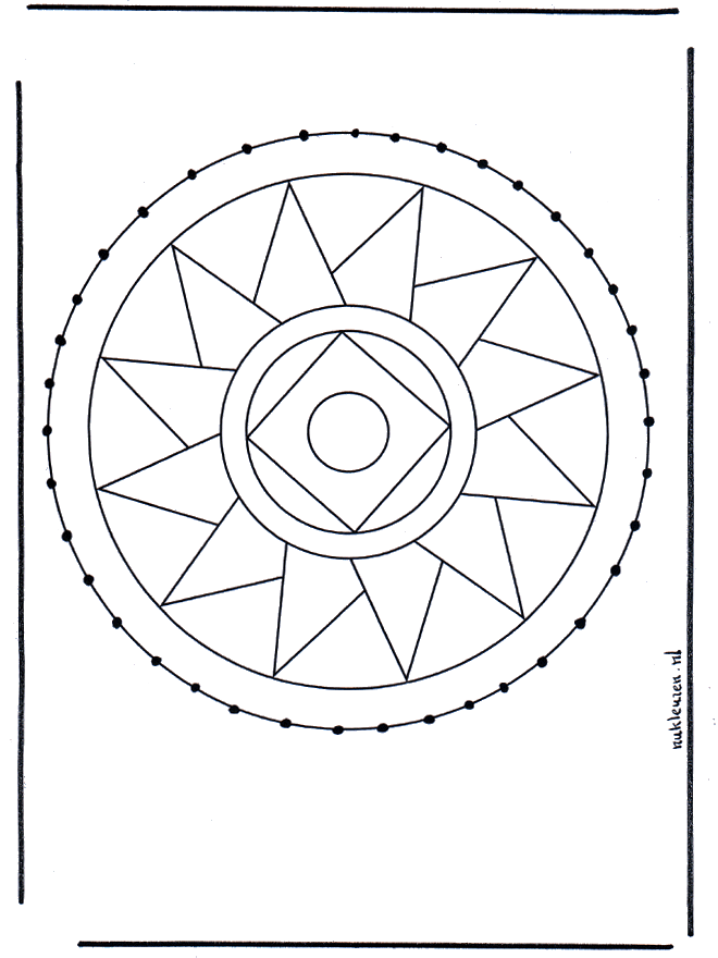 Cartões de recortar mandala 49 - Mandala