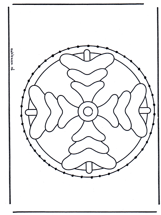 Cartões de recortar mandala 50 - Mandala