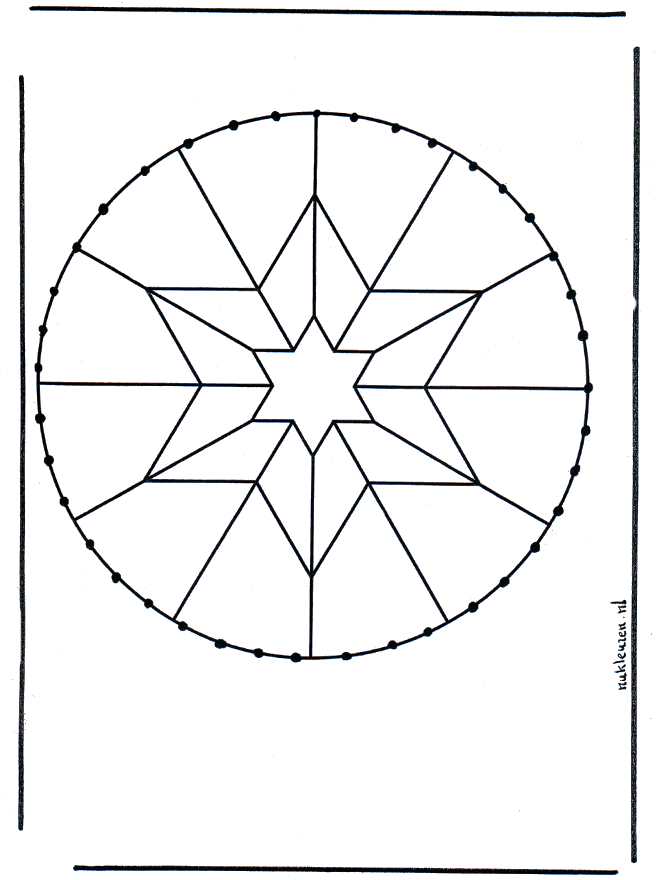 Cartões de recortar mandala 52 - Mandala