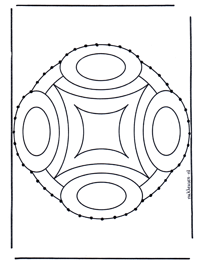 Cartões de recortar mandala 58 - Mandala