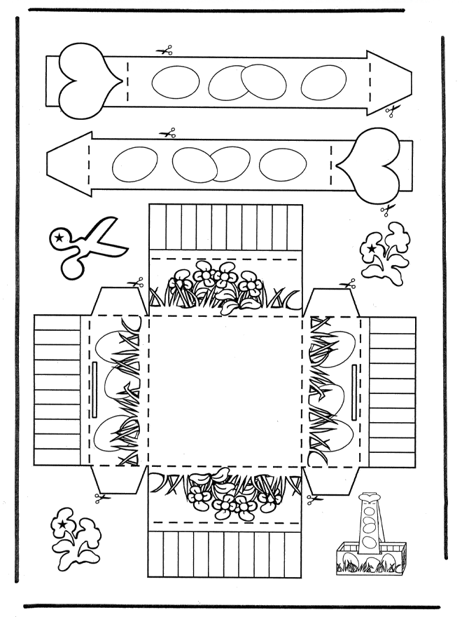 Cesto de ovos - Páscoa