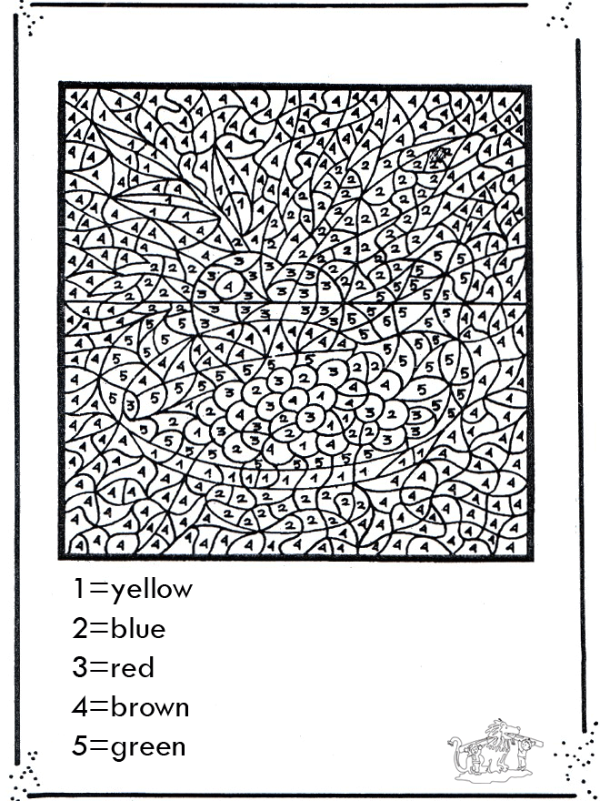Colorir números - Colorindo por número
