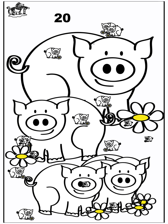 Contar os porcos - Puzzle