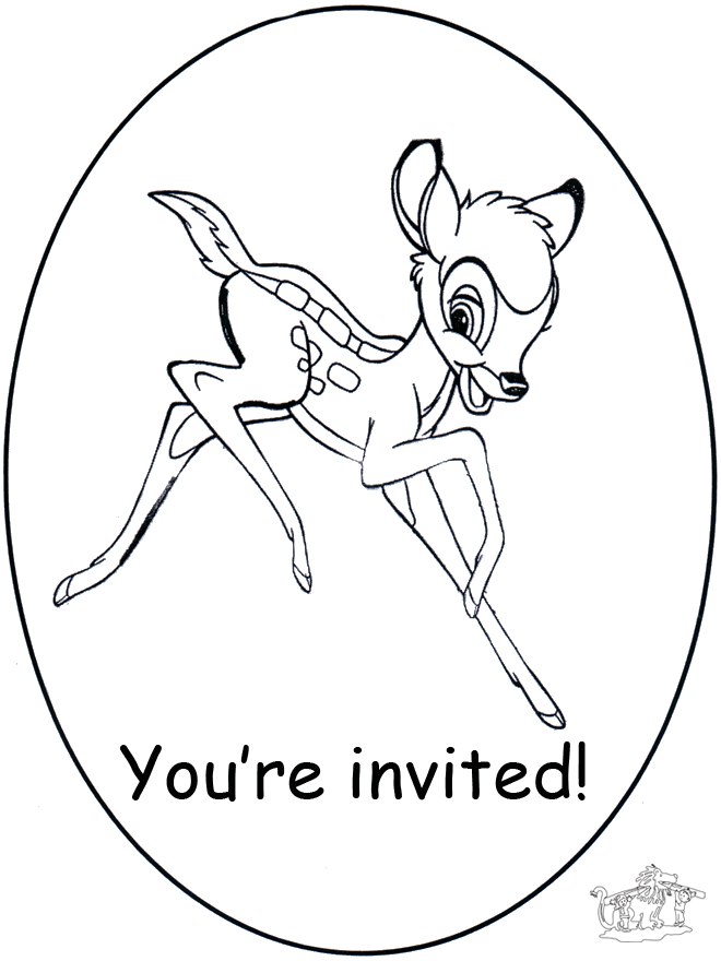 Convite Bambi - Convites