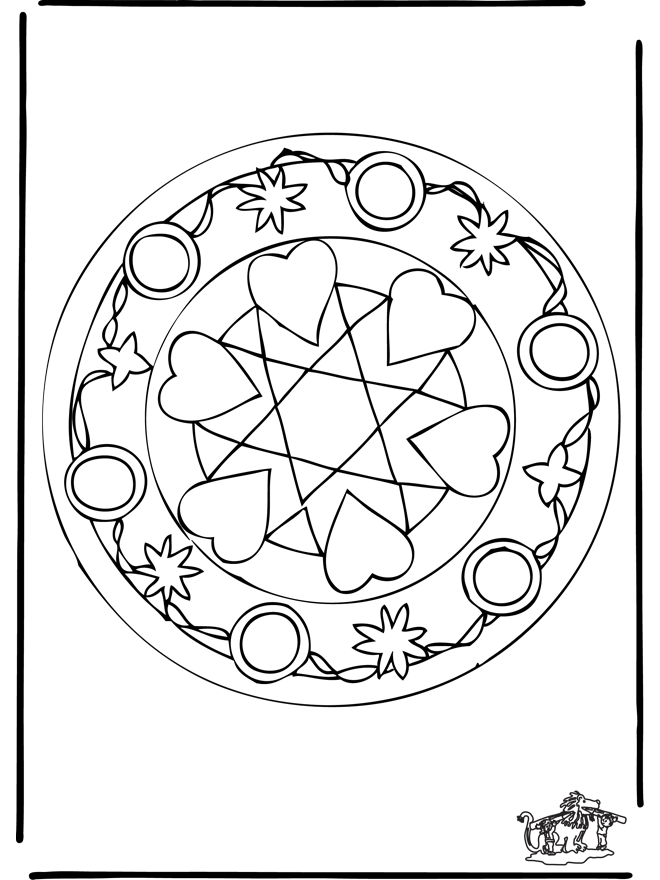 Corações mandalas 5 - Corações mandala