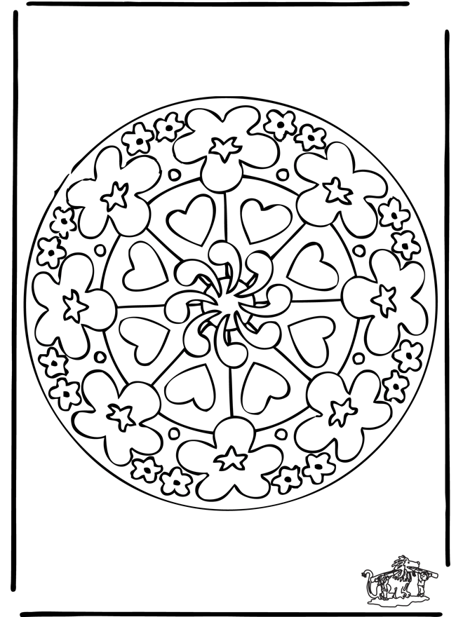 Corações mandalas 7 - Corações mandala