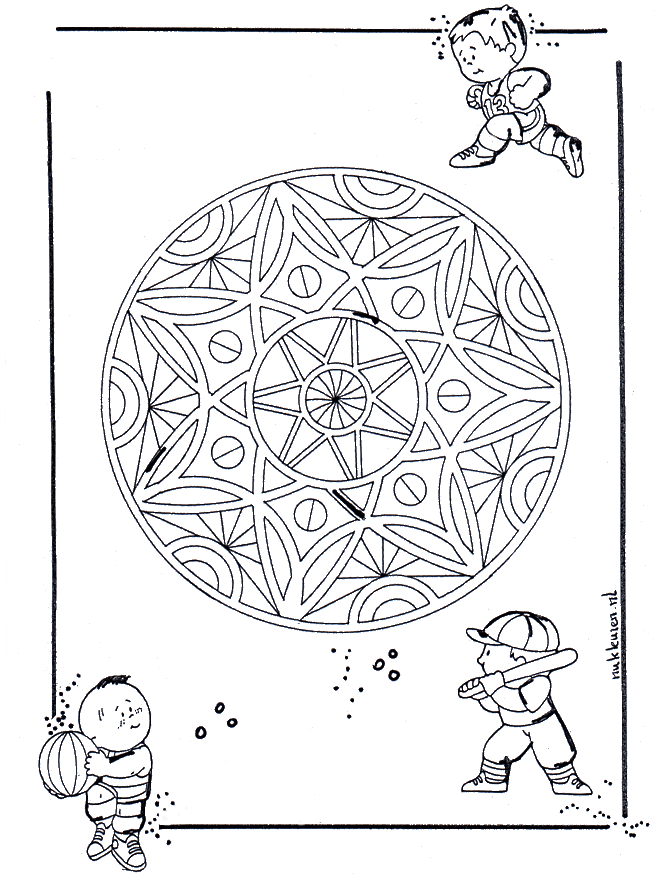 Crianças geo mandala - Mandala de criança