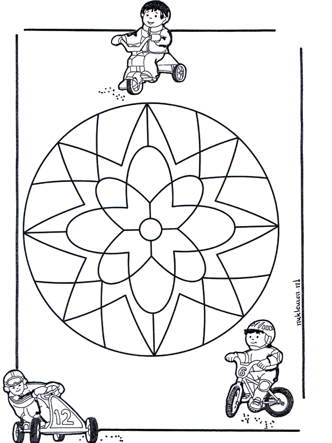 Crianças mandala 10 - Mandala de criança