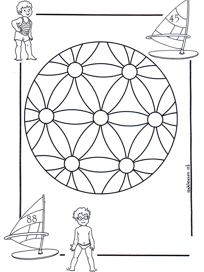 Crianças mandala 2 - Mandala de criança