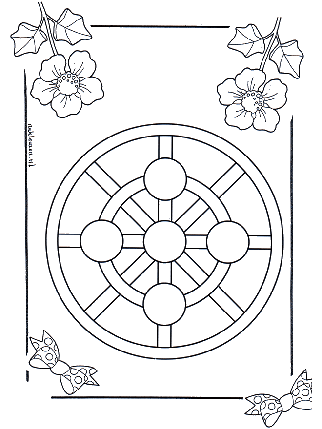 Crianças mandala 3 - Mandala de criança