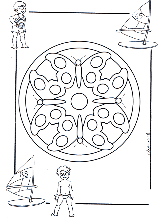 Crianças mandala 4 - Mandala de criança