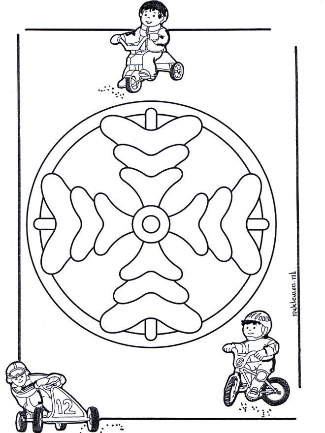 Crianças mandala 8 - Mandala de criança