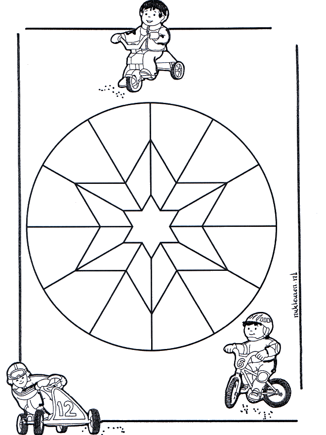 Crianças mandala 9 - Mandala de criança