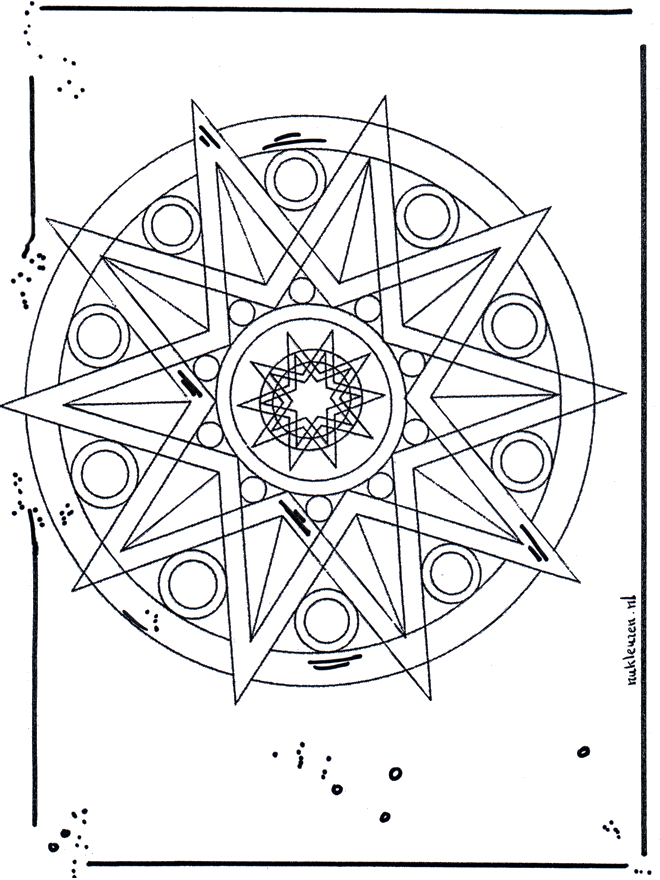 Estrela mandala - Geo mandala