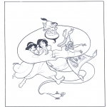 Personagens de banda desenhada - Fantasma e Aladino