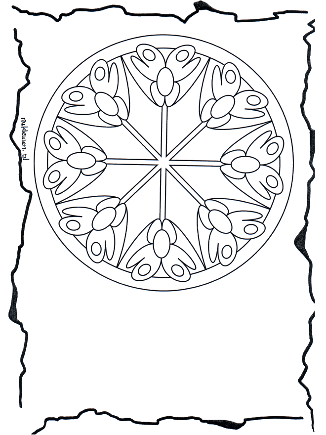 Flores mandala  3 - Mandala de flôr