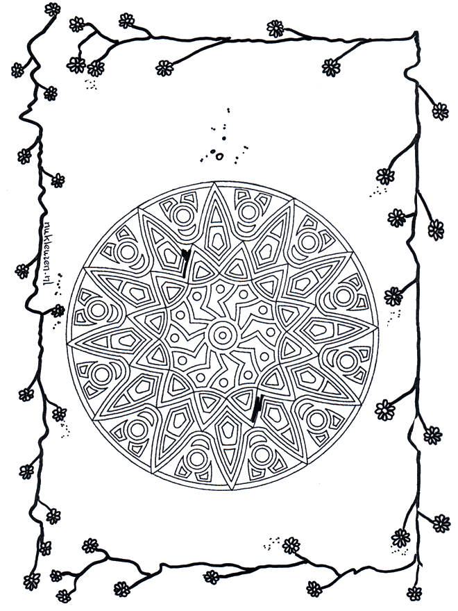 Flores mandala  4 - Mandala de flôr