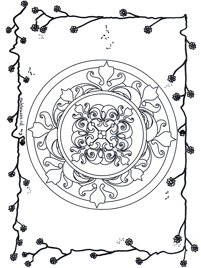 Flores mandala 6 - Mandala de flôr