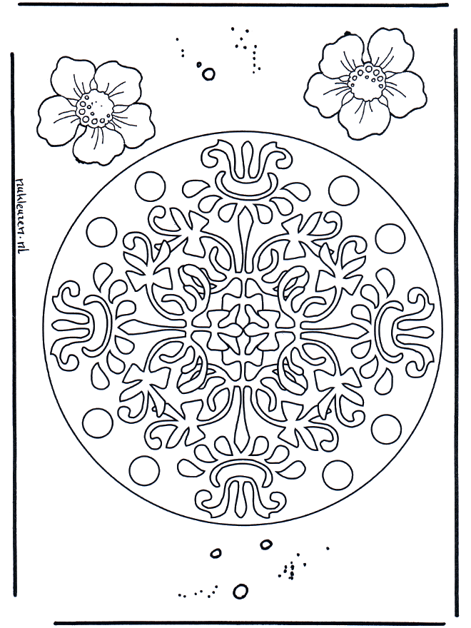 Flores mandala 7 - Mandala de flôr