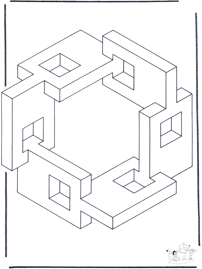 Formas geométricas 5 - Pinturas de arte