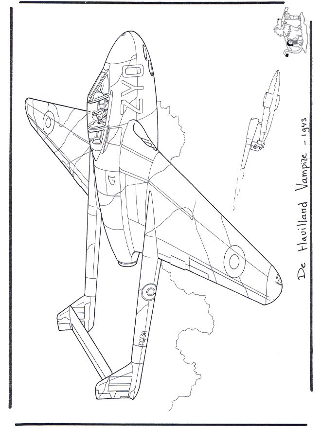 Havilland Vampire - Aviões