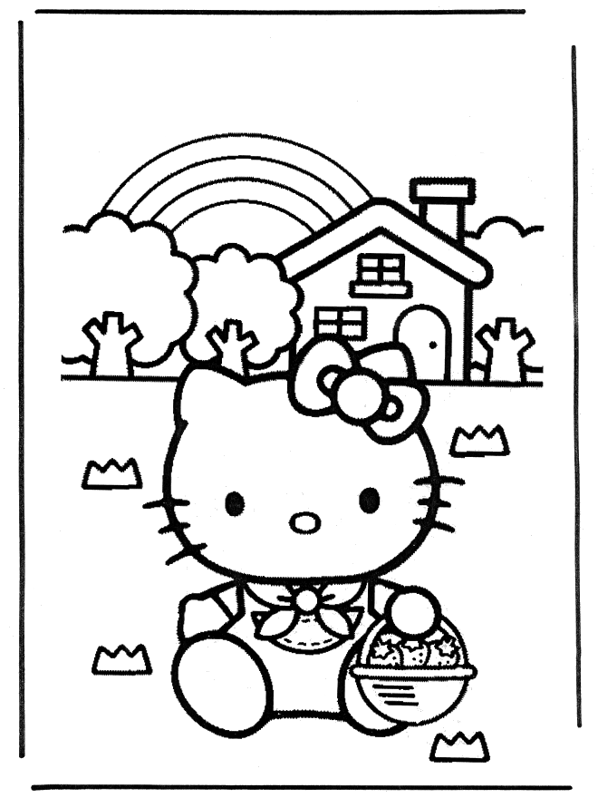 Hello Kitty para colorir - 10