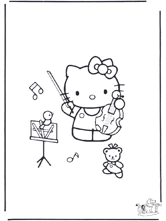 Kitty com violino - Música