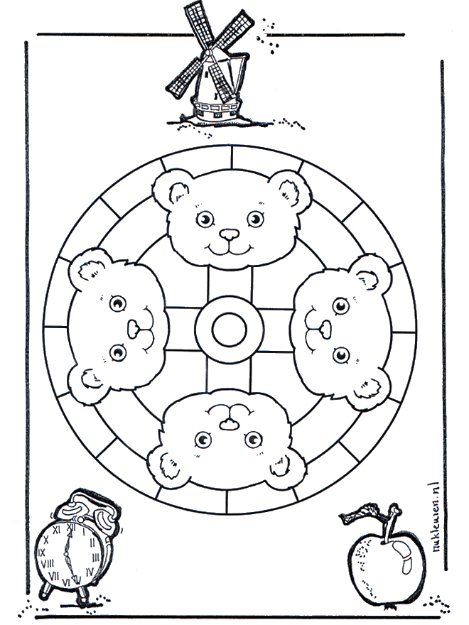 Macaco mandala 2 - Mandala de animal