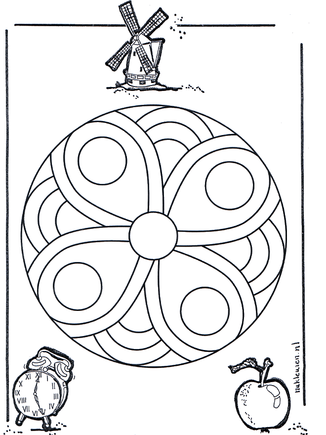 Mandala de recortar  11 - Geo mandala