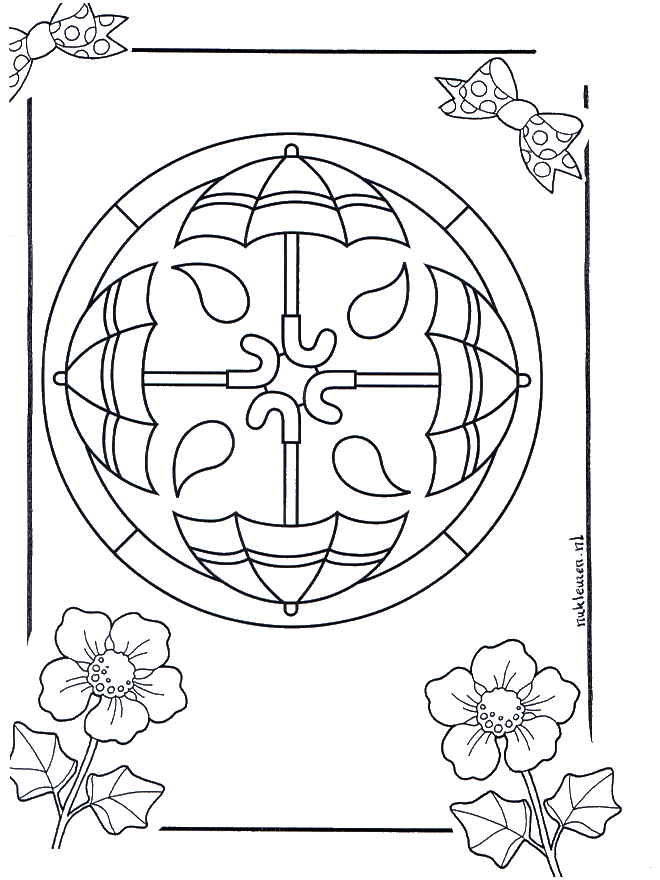 Mandala de recortar  14 - Geo mandala