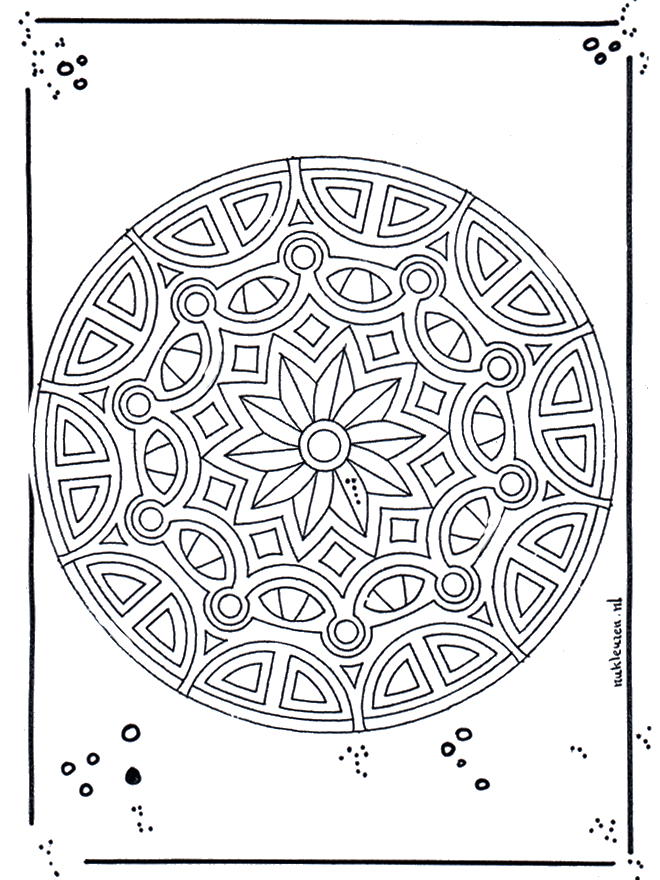 Mandala de recortar  18 - Geo mandala