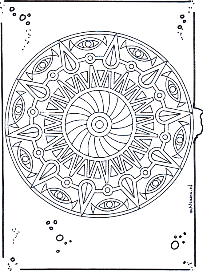 Mandala de recortar  19 - Geo mandala