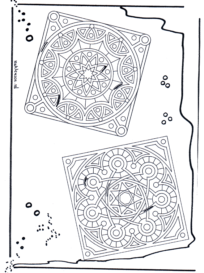 Mandala de recortar  20 - Geo mandala