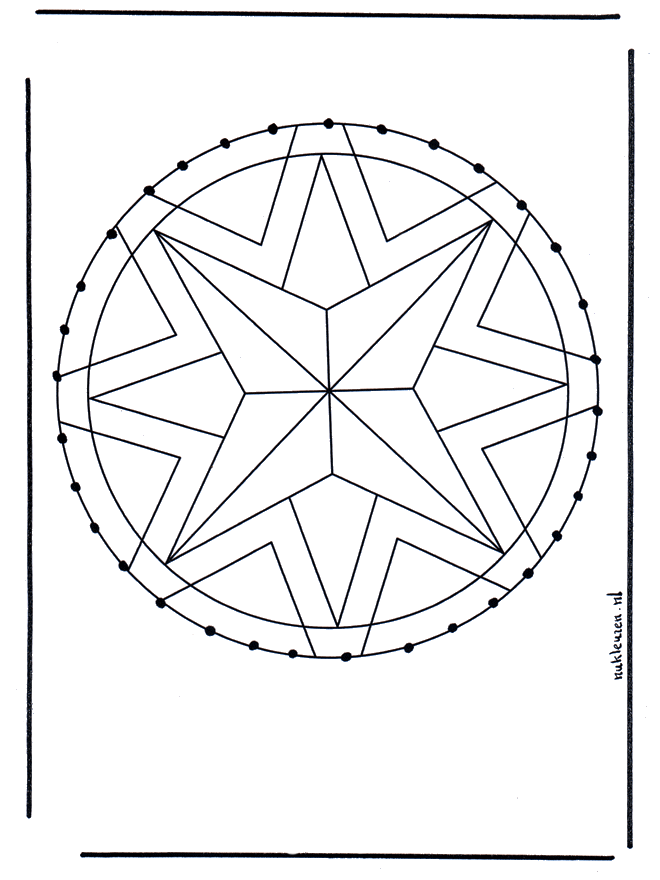 Mandala de recortar 28 - Mandala