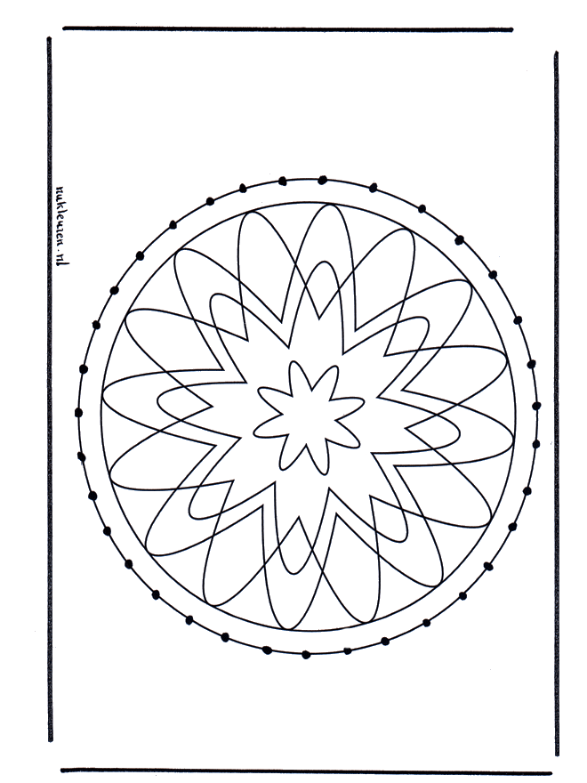 Mandala de recortar 29 - Mandala