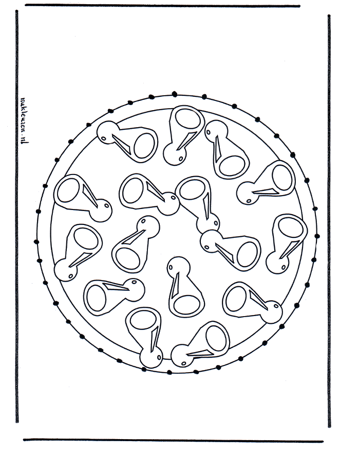 Mandala de recortar  30 - Mandala