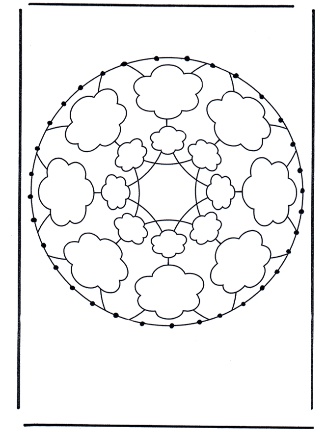 Mandala de recortar  31 - Mandala