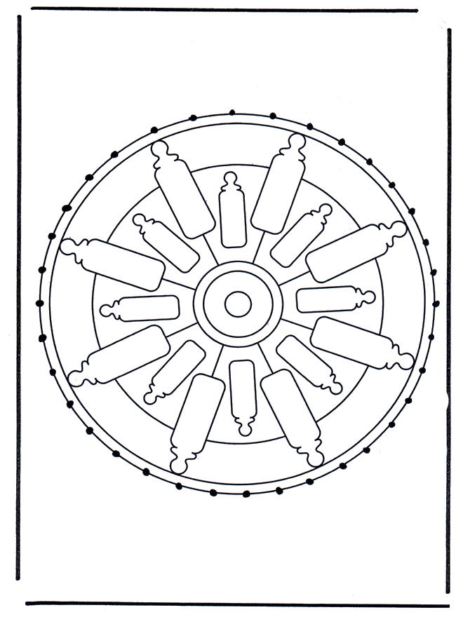 Mandala de recortar  32 - Mandala