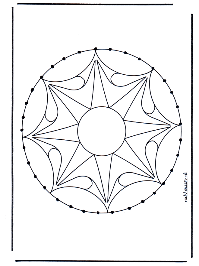 Mandala de recortar  33 - Mandala