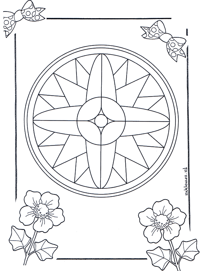 Mandala de recortar  7 - Geo mandala