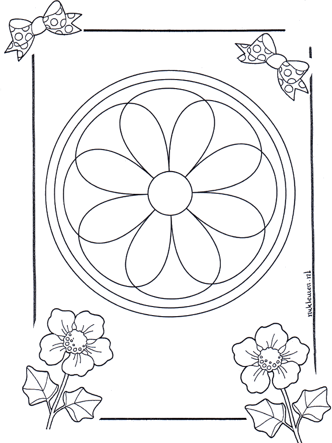 Mandala de recortar  8 - Geo mandala