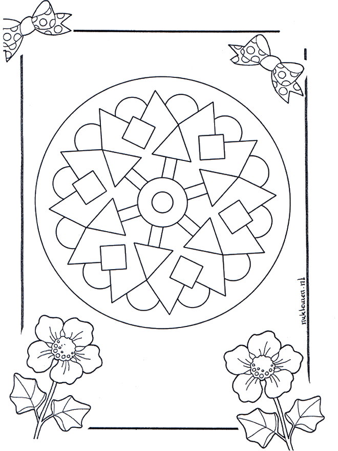 Mandala de recortar  9 - Geo mandala