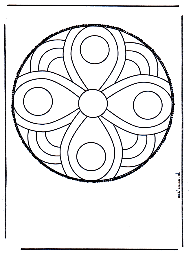 Mandala de recortar - Geo mandala