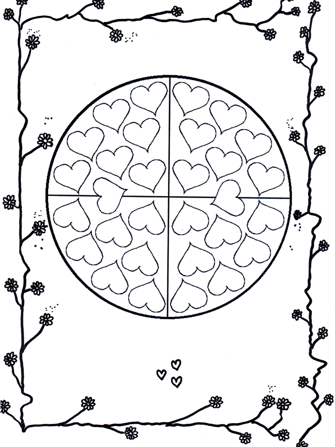 Mandala de São Valentim - Dia de São Valentim