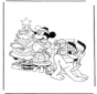 Mickey com árvore de Natal