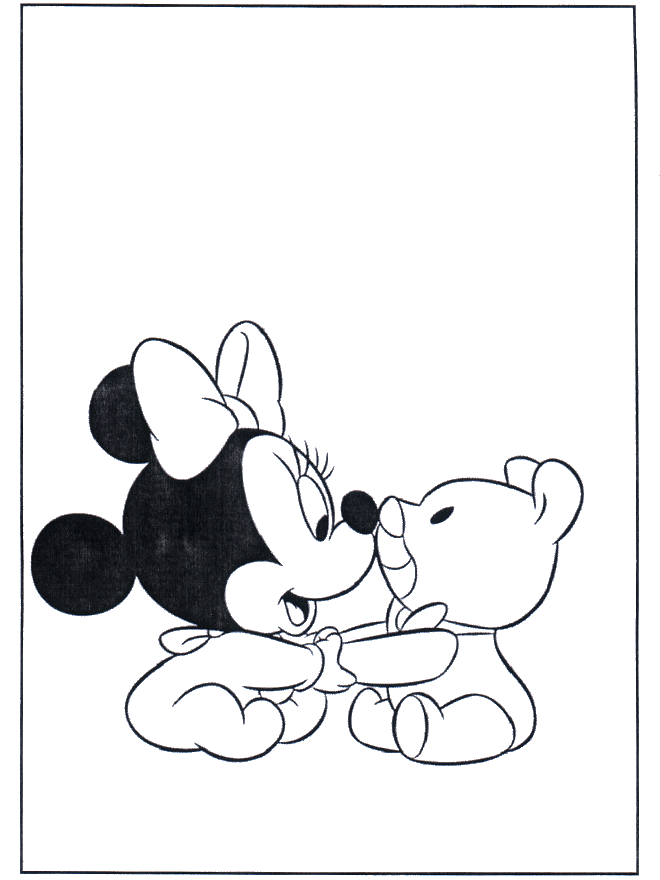 Minnie Bebé - Rato Mickey